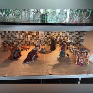 Regal Nativity Scene Figurines